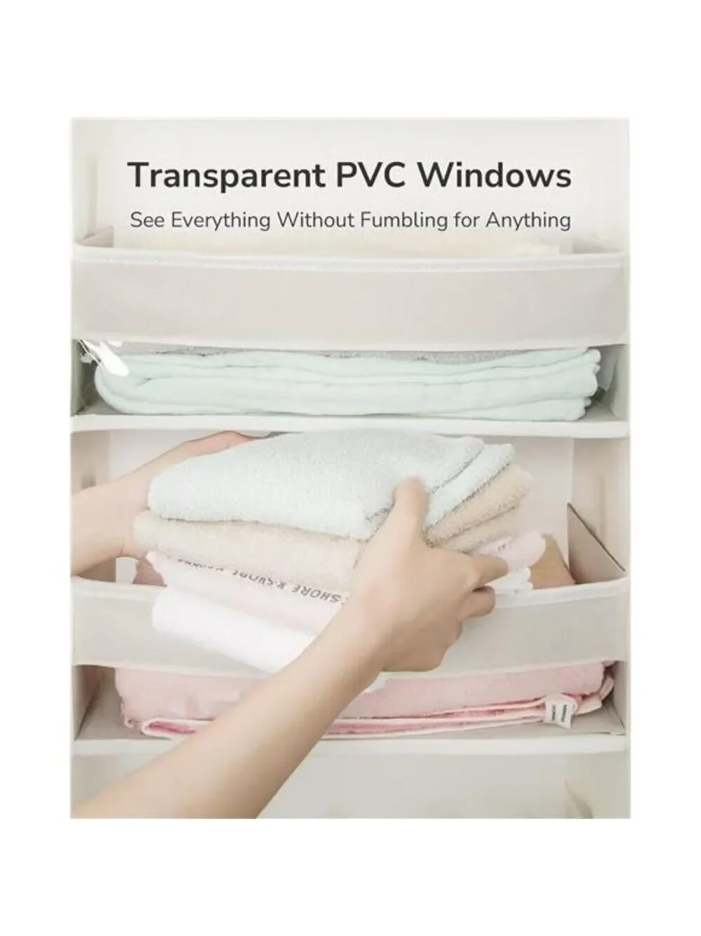 Over Door Hanging Organizer 6 Pockets 12 Mesh Storage for Closet Bathroom